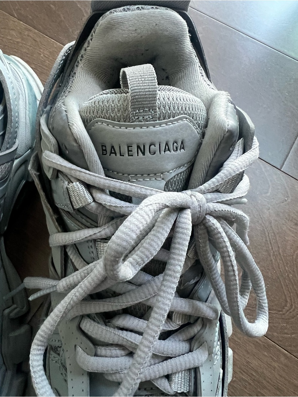 Chunky Gray Balenciaga Trail Sneakers - Picture 2 of 5